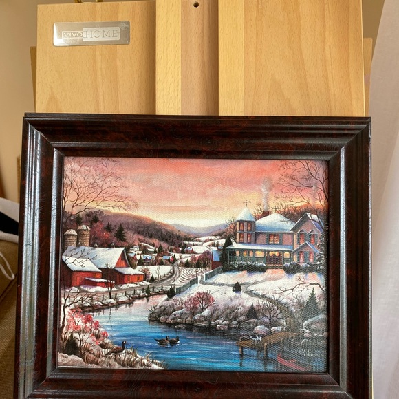 Mary Ann MA Vessey Folk Art Canvas Lithograph - Picture 3 of 11